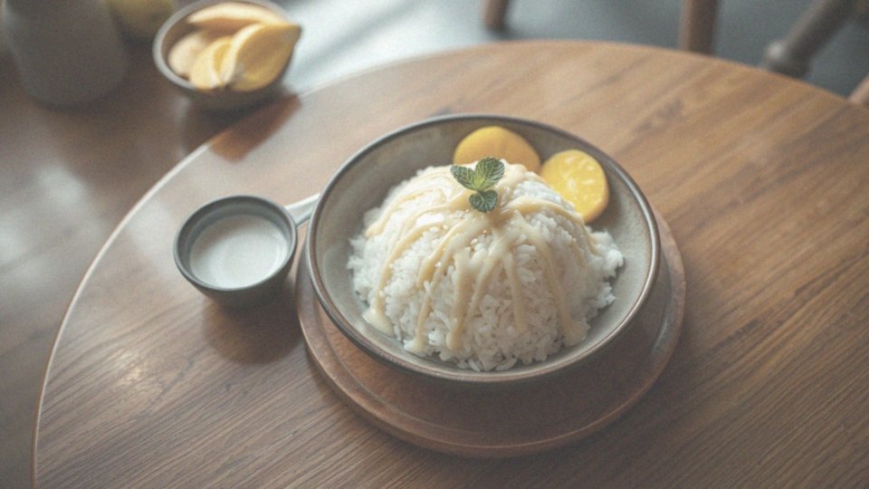 Jak wygląda popularny deser mango sticky rice?