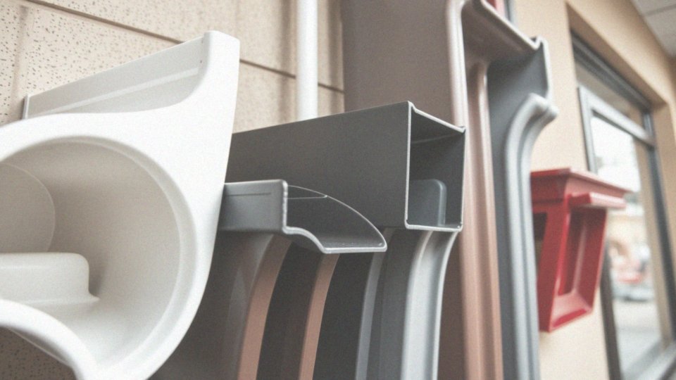 Jakie są różne kształty i kolory rynien plastikowych?
